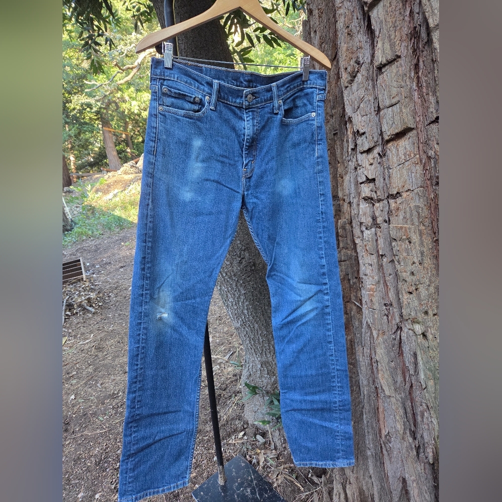 Levis Mens W33 L32 Classic Blue Denim Jeans